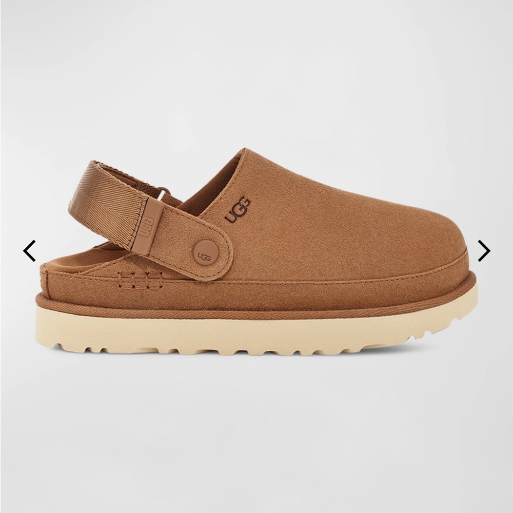 NEW Ugg Goldenstar suede sling back clogs